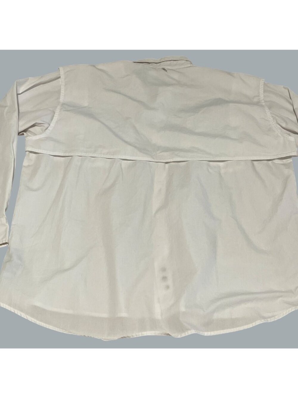 World Wide Sportsman Mens 2XL Vented Fishing Shirt Long Sleeve Beige Big Tall - Picture 3 of 15
